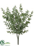 Silk Plants Direct Eucalyptus Bush - Green Gray - Pack of 12