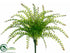 Silk Plants Direct Fishtail Fern Bush - Green - Pack of 6