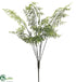 Silk Plants Direct Fern Bush - Green - Pack of 8