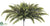 Fern Hanging Bush - Green - Pack of 6