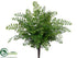 Silk Plants Direct Maidenhair Fern Bush - Green - Pack of 12