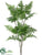 Silk Plants Direct Forest Fern Bush - Green Green - Pack of 12