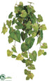 Silk Plants Direct Potato Leaf Hanging Bush - Green Red - Pack of 12