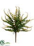 Silk Plants Direct Button Fern Bush - Green - Pack of 12