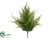 Leather Fern Bush - Green - Pack of 12