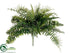 Silk Plants Direct Boston Compacta Fern Bush - Green - Pack of 6