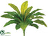 Silk Plants Direct Outdoor Bird Nest Fern Bush - Green - Pack of 12