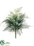 Silk Plants Direct Asparagus Fern Bush - Green - Pack of 12