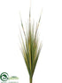 Silk Plants Direct Bamboo Grass Bush - Green - Pack of 6