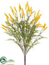 Silk Plants Direct Cattail Grass Bush - Cream - Pack of 12