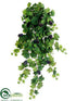 Silk Plants Direct Grape Leaf Hanging Plant - Green Two Tone - Pack of 6