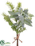 Silk Plants Direct Herb Bush - Green Gray - Pack of 12