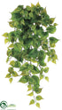 Silk Plants Direct Philodendron Vine Hanging Plant - Green Brown - Pack of 6