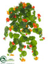 Silk Plants Direct Nasturtium Bush - Orange Yellow - Pack of 12