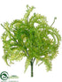 Silk Plants Direct Fern Bush - Green - Pack of 12