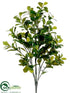 Silk Plants Direct Ficus Bush - Green Two Tone - Pack of 3