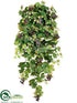 Silk Plants Direct Grape Leaf Hanging Plant - Green - Pack of 6