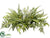 Silk Plants Direct Fern Centerpiece - Green - Pack of 2