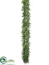 Silk Plants Direct Leather Fern Garland - Green - Pack of 2