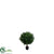 Outdoor Tea Leaf Topiary Ball - Green - Pack of 2