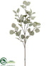 Silk Plants Direct Eucalyptus Spray - Green Gray - Pack of 12