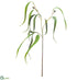 Silk Plants Direct Soft Plastic Eucalyptus Leaf Hanging Spray - Green - Pack of 12