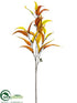 Silk Plants Direct Eucalyptus Spray - Orange Brown - Pack of 12