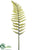 Leather Fern Spray - Green - Pack of 12