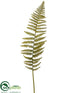 Silk Plants Direct Leather Fern Spray - Green - Pack of 12