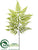 Leather Fern Spray - Green - Pack of 12