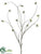 Leaf Branch - Green - Pack of 6