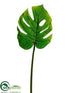 Silk Plants Direct Monstera Leaf Spray - Green - Pack of 12