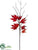 Sycamore Maple Leaf Spray - Brick - Pack of 6