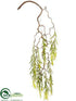 Silk Plants Direct Willow Branch - Green - Pack of 12