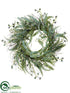 Silk Plants Direct Eucalyptus Wreath - Green - Pack of 2