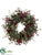 Eucalyptus Wreath - Green Burgundy - Pack of 2