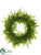 Leather Fern, Tea Leaf Wreath - Green - Pack of 2