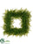 Leather Fern, Tea Leaf Square Wreath - Green - Pack of 2