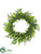 Silk Plants Direct Fern Wreath - Green - Pack of 2