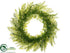 Silk Plants Direct Fern Wreath - Green - Pack of 2