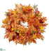 Silk Plants Direct Maple Leaf Wreath - Fall - Pack of 2