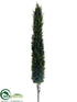 Silk Plants Direct Cedar Cone Topiary Stem - Green - Pack of 4