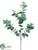 Eucalyptus Branch - Green Gray Green White - Pack of 12