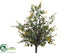 Silk Plants Direct Boxwood Bush - Green Brown - Pack of 12