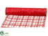 Silk Plants Direct Plaid Sheer Ribbon - Red - Pack of 6