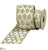 Tree Jacquard Ribbon - Green Beige - Pack of 6