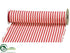 Silk Plants Direct Linen Ribbon - Red Beige - Pack of 6