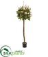 Silk Plants Direct Rose Topiary Artificial Tree - Pack of 1