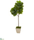 Silk Plants Direct Fiddle Leaf Artificial Tree - Pack of 1