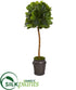 Silk Plants Direct Fiddle Leaf Artificial Tree in Metal Planter - Pack of 1